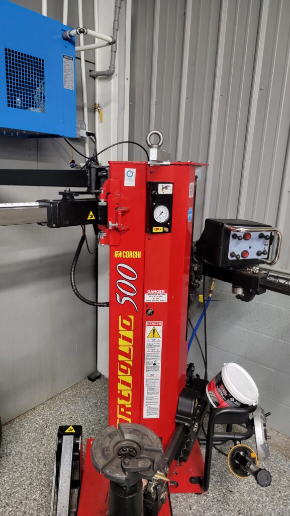 Touchless tire mounting